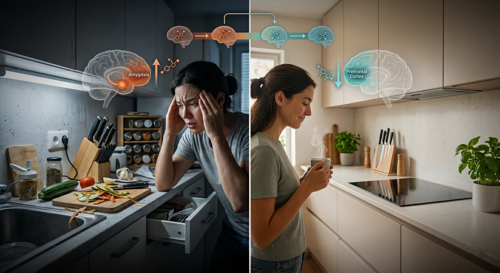 Your Kitchen Is Raising Your Cortisol (The Neuroscience Nobody Mentions at the Showroom)